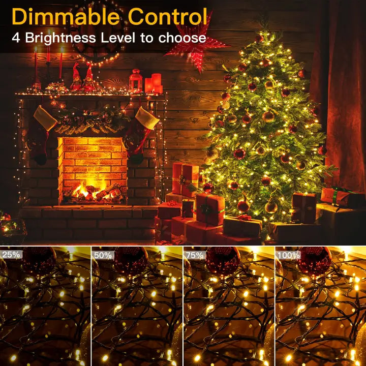 Dimmable christmas tree deals lights