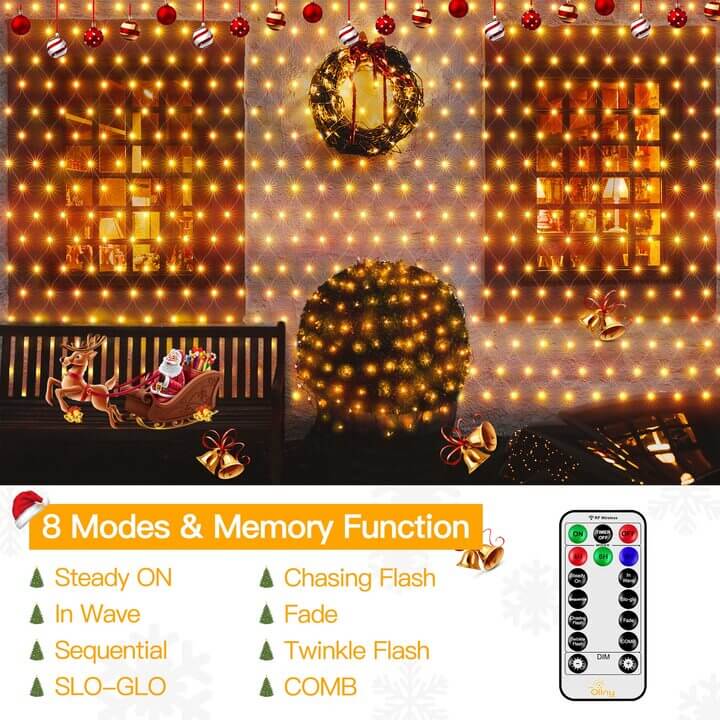 Led twinkle net deals lights